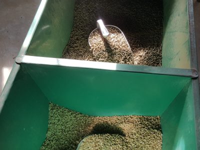 Pellets und Hafer-Gerste